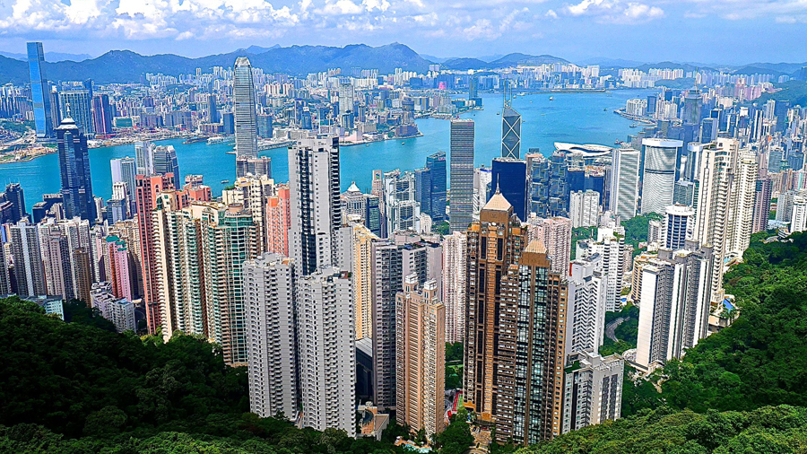 The spectacular view of Hong Kong from The Peak