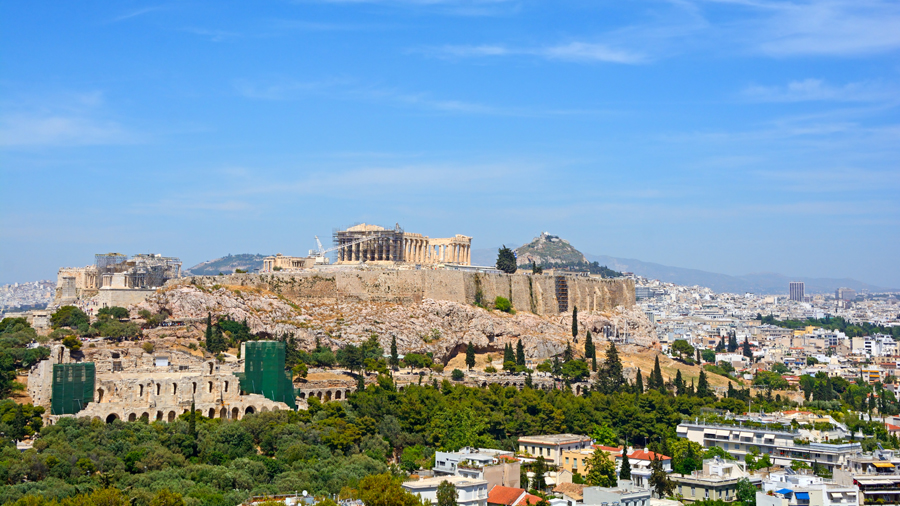 A view of the Acropolis