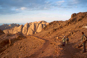 An awe-inspiring view over the Moses mountain, Mount Sinai, Egypt