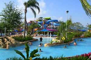 Roa's Rapids race you along an action river ride through the white waters of Aquatica, Orlando, Florida