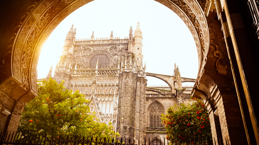 Seville Cathedral is filled with the scent produced by the large orange orchard enclosed within its walls