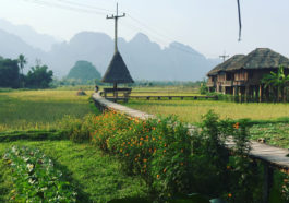 Vang Vieng is a small, untidy town located in northern Laos